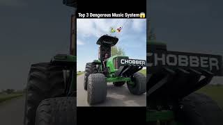 Top 3 Dengerous Music System in Tractor 😱 l 3 ऐसे Tractor जिनके Music System देखकर घूम जाओगेshorts [upl. by Atrahc243]