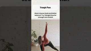 Triangle Pose Tone Your Waist amp Boost Balance in 15 Seconds weighlosstips yoga youtubeshorts [upl. by Dulciana]