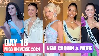 MISS UNIVERSE 2024  DAY 16 NEW CROWN AND MORE [upl. by Elehcor223]