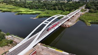 DB InfraGO  Oderbrücke  KüstrinKietz  Kostrzyn [upl. by Melborn]