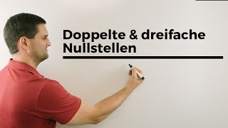 Doppelte und dreifache Nullstellen mit Schaubild  Mathe by Daniel Jung [upl. by Jorgan]