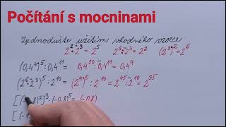 Počítání s mocninami [upl. by Galliett517]