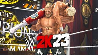 WWE 2K23  Brock Lesnar vs Cody Rhodes  Hamza Iftikhar [upl. by Sabra]