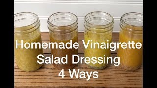 Homemade Vinaigrette Salad Dressing 4 Ways W 1 Recipe  AnOregonCottagecom [upl. by Sandon]