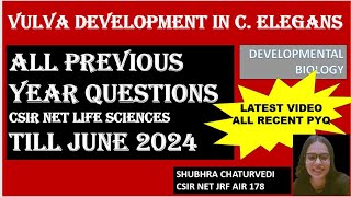 CSIR NET Solved Question of VULVA DEVELOPMENT OF C ELEGANS  Previous Year Questions till June23 [upl. by Parthena]