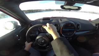 MINI Cooper S Countryman ALL4  test on a frozen lake [upl. by Verena]