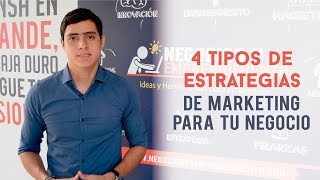 4 Tipos de Estrategias de Marketing para tu Negocio [upl. by Ardnasirhc]