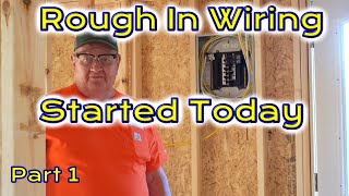 Rough in Electrical Wiring Started [upl. by Okorih550]