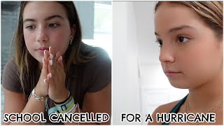 SCHOOL CANCELLED FOR A BIG HURRICANE  VLOG1924 [upl. by Ainaj476]