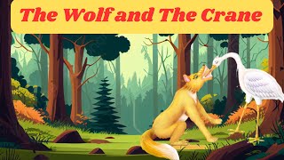 The Wolf and The Crane story in Englishbedtimemoralstorytime [upl. by Komara536]