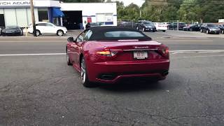 2018 Maserati GranTurismo Convertible Start Up Take Off Loud Acceleration [upl. by Della]