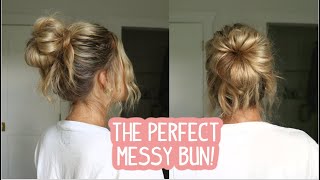 POV YOU FOUND YOUR GOTO MESSY BUN TUTORIAL Summer Hairstyle  Boho  Short Medium Long Hair [upl. by Monson445]