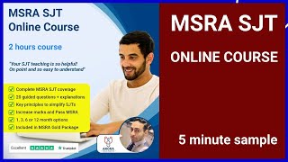 MSRA SJT Online Course Free 5 minute sample  Pass MSRA Exam  Arora Medical Education [upl. by Hobbie88]