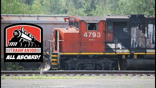 CN 572 Switching  Edmundston NB 20240717 [upl. by Wavell289]