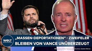 USA DeportationsFantasien Vance kann auf Parteitag der Republikaner Kritiker nicht überzeugen [upl. by Amal]