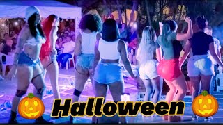 Sosua Halloween 🎃 Party Hotel palmeras And Restaurant WINGS amp WAFFLES 🧇 [upl. by Charmion]