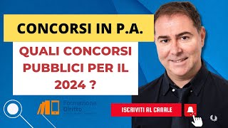 Quali concorsi pubblici per il 2024 [upl. by Eive]