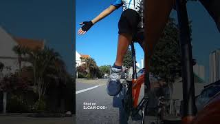 SJCAM C100 in Action biketowork bikefromwork bikelife cyclingphotography [upl. by Idieh]