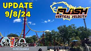 Flash Vertical Velocity Update 9824  Six Flags Great Adventure [upl. by Nazar]