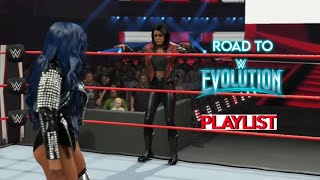 Bayley vs Sasha Banks  Road to EVOLUTION Playlist [upl. by Sauder]