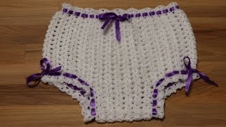 Cubre Pañal de 6 a 9 meses Crochet cc [upl. by Oralle]