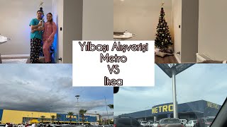 Yılbaşı Alışverişi Yaptık ✨ Metro Vs Ikea 🎉 Ağaç Süslüyoruz 🌲 [upl. by Alfonzo]