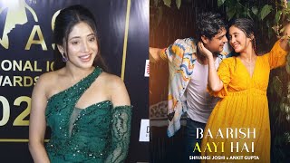 Shivangi Joshi First Reaction On Baarish Aayi Hai Music Video With Ankit Gupta [upl. by Butcher]