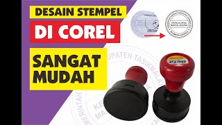 TUTORIAL COREL DRAW CARA TRACING PRESISI STEMPEL AGAR SESUAI DENGAN PERMINTAAN KONSUMEN [upl. by Ahsinoj888]