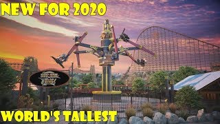 Dare Devil Dive NEW FOR 2020 Attraction at Six Flags Fiesta Texas [upl. by Teews]