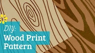 How to Make Wood Print Pattern [upl. by Wolfgram]