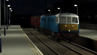 Train Simulator  AP Class 86 EP  1Z84 1606 Newcastle  London Kings Cross [upl. by Yllak]