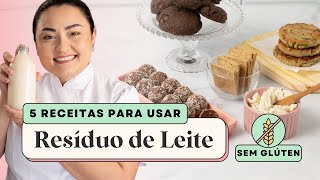 5 RECEITAS COM RESÍDUO DE LEITE VEGETAL [upl. by Amorete]