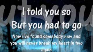 i told you so carrie underwood lyrics [upl. by Reivaxe]