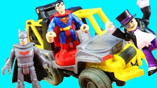 Batman amp Superman Go In Disguise  Frozen Mr Freeze  Superhero Adventure  Creative Play Stories [upl. by Mian]