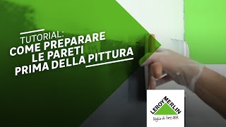 Come rasare stuccare e livellare una parete prima della pittura  Leroy Merlin [upl. by Ellehcir335]