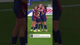 🍾 Champagne passing from Barcelona as Ona Batlle makes it 40 against Eibar [upl. by Bui]