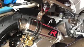 Honda CBR 929 RR Fireblade Exhaust Upgrade Dominator to Akrapovic [upl. by Sydel]