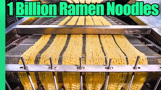 Ramen Noodle Factory Tour Making 1 BILLION Noodles a Year [upl. by Levi]