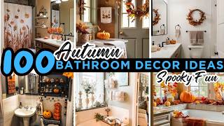 🍂 Cozy 2024’s Autumn Bathroom Decoration Ideas with Fall Restroom Accessories Towels Rugs [upl. by Ennayehc950]