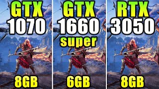 GTX 1070 vs GTX 1660 Super vs RTX 3050  How Much Performance Difference [upl. by Carlstrom]