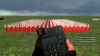 Garrys Mod  400 Cones Mass Physics [upl. by Borchert]