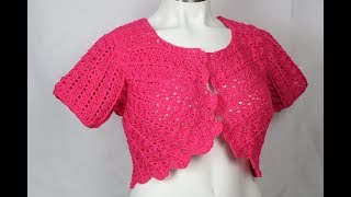 BOLERO o CHALECO Crochet cc [upl. by Krock424]