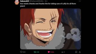 Ace meets Shanks and thanks him for taking care of Luffy for all them years [upl. by Florida]