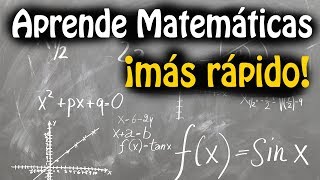 Cómo aprender Matemáticas más rápido  Consejos para estudiar matemáticas [upl. by Eegnat]