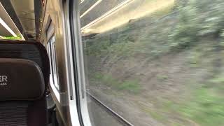 Leaving Leeds On A LNER Class 800 111122 [upl. by Mclyman]