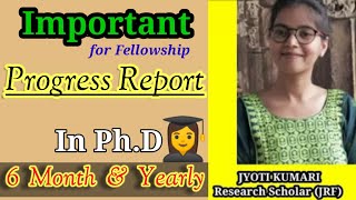 Six Month PhD progress report  How to write PhD progress report phdresearch phd progressreport [upl. by Tnarb]