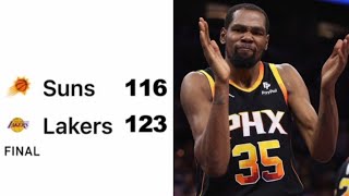 SUNS BLEW A 22 POINT LEAD Lakers vs Suns reaction [upl. by Sordnaxela]