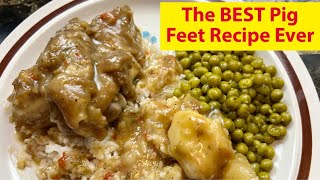 Southern Pig Feet Recipe  How To Cook PigFeet  Pig Feet  Stewed Pigs Feet  Soul Food [upl. by Islean]