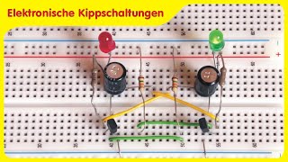 Funktion amp Anwendung elektronischer Kippschaltungen  Multivibratoren astabil monostabil bistabil [upl. by Attenod906]