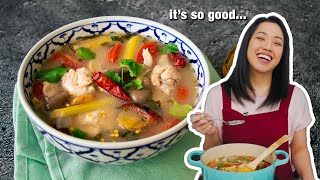 Easy TOM YUM CHICKEN Soup Recipe [upl. by Noiwtna321]